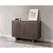Pemberly Row Oak Wood 2-Door Sideboard Buffet in Toasted Brown