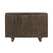 Pemberly Row Oak Wood 2-Door Sideboard Buffet in Toasted Brown