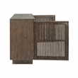 Pemberly Row Oak Wood 2-Door Sideboard Buffet in Toasted Brown