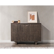 Pemberly Row Oak Wood 2-Door Sideboard Buffet in Toasted Brown