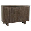 Pemberly Row Oak Wood 2-Door Sideboard Buffet in Toasted Brown