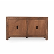 Pemberly Row 4-Drawer Gray Reclaimed Pine Wood Sideboard Buffet