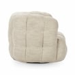 Pemberly Row Swivel Accent Chair Flax Viscose and Polyester Beige