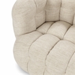 Pemberly Row Swivel Accent Chair Flax Viscose and Polyester Beige