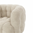 Pemberly Row Swivel Accent Chair Flax Viscose and Polyester Beige