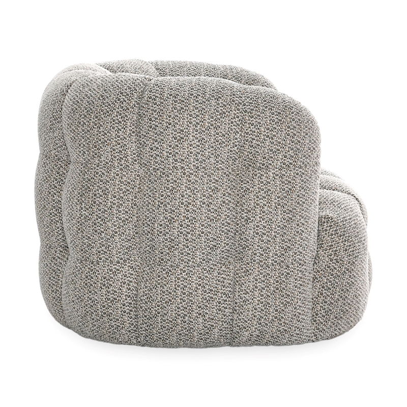Pemberly Row Swivel Accent Chair Viscose Polyester Heathered Gray