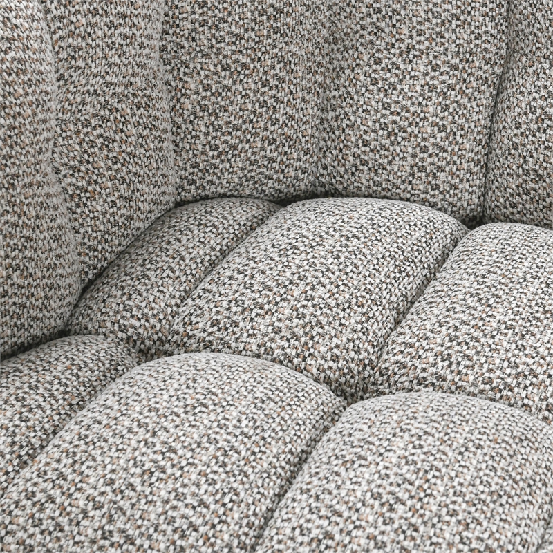 Pemberly Row Swivel Accent Chair Viscose Polyester Heathered Gray