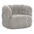 Pemberly Row Swivel Accent Chair Viscose Polyester Heathered Gray