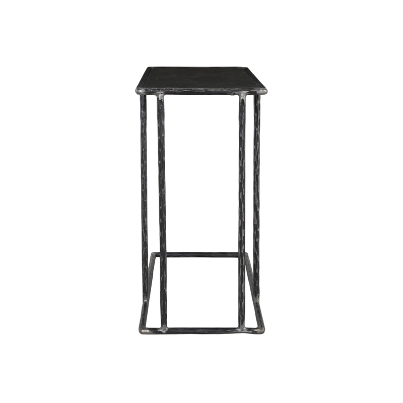 Pemberly Row Modern Transitional Black Finish Metal Accent Table