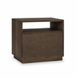 Pemberly Row Transitional 2-Drawer Wood Nightstand in Brown Finish