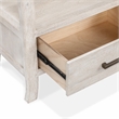 Pemberly Row Transitional Mango Wood Nightstand White Finish