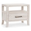 Pemberly Row Transitional Mango Wood Nightstand White Finish