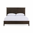 Pemberly Row Transitional Mango Wood Queen Bed in Brown Finish