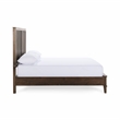 Pemberly Row Transitional Mango Wood Queen Bed in Brown Finish