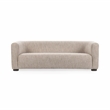 Pemberly Row Transitional Upholstered Polyester Fabric Sofa Beige