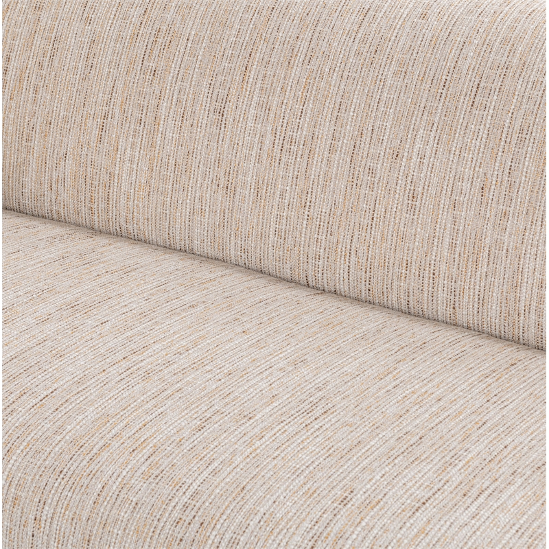Pemberly Row Transitional Upholstered Polyester Fabric Sofa Beige