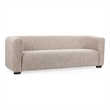 Pemberly Row Transitional Upholstered Polyester Fabric Sofa Beige