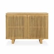 Pemberly Row Transitional Oak Wood 2-Door Sideboard Buffet Natural