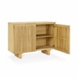 Pemberly Row Transitional Oak Wood 2-Door Sideboard Buffet Natural
