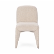 Pemberly Row Upholstered Polyester Fabric Dining Chair Cream