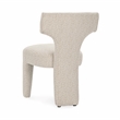 Pemberly Row Upholstered Polyester Fabric Dining Chair Cream