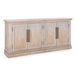 Pemberly Row Transitional Reclaimed Pine Wood Sideboard Buffet Blue