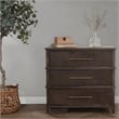Pemberly Row Traditional 3-Drawer Mango Wood Chest Cabinet Brown