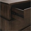 Pemberly Row Traditional 3-Drawer Mango Wood Chest Cabinet Brown