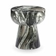 Pemberly Row Contemporary Concrete Outdoor Green Finish Stool