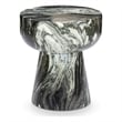 Pemberly Row Contemporary Concrete Outdoor Green Finish Stool