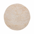 Pemberly Row Contemporary Concrete Outdoor Stool Beige Finish