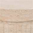 Pemberly Row Contemporary Concrete Outdoor Stool Beige Finish