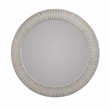Pemberly Row Modern Transitional Mango Wood Mirror Gray Finish