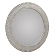 Pemberly Row Modern Transitional Mango Wood Mirror Gray Finish