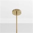 Pemberly Row Modern Transitional Kristen Brass Glass Chandelier