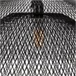 Pemberly Row Modern Transitional Black Finish Iron Medium Pendant