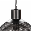 Pemberly Row Modern Transitional Black Finish Iron Small Pendant