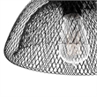 Pemberly Row Modern Transitional Black Finish Iron Small Pendant