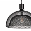 Pemberly Row Modern Transitional Black Finish Iron Large Pendant