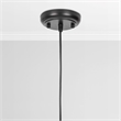 Pemberly Row Modern Transitional Black Finish Iron Large Pendant