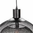 Pemberly Row Modern Transitional Black Finish Iron Large Pendant