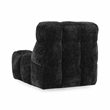 Pemberly Row Upholstered Polyester Fabric Swivel Lounge Chair Black