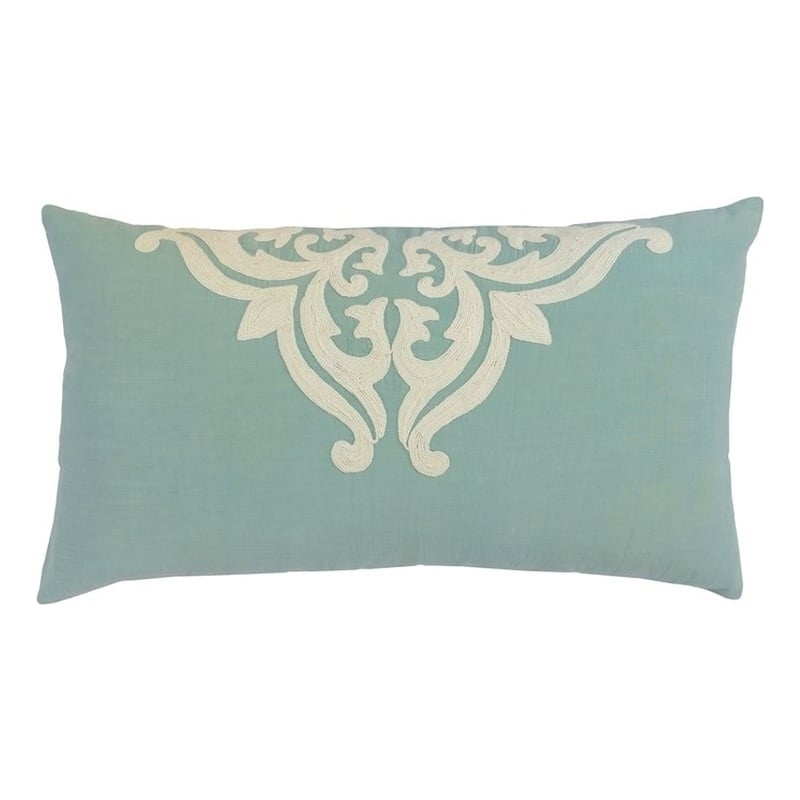 Pemberly Row Transitional Blue Surf Textured Cotton King Sham