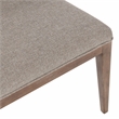Pemberly Row Contemporary Upholstered Fabric Dining Chair Set of 2 Stone
