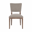 Pemberly Row Contemporary Upholstered Fabric Dining Chair Set of 2 Stone