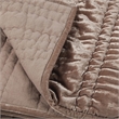 Pemberly Row Modern Transitional Desert Taupe Queen Nylon Quilt