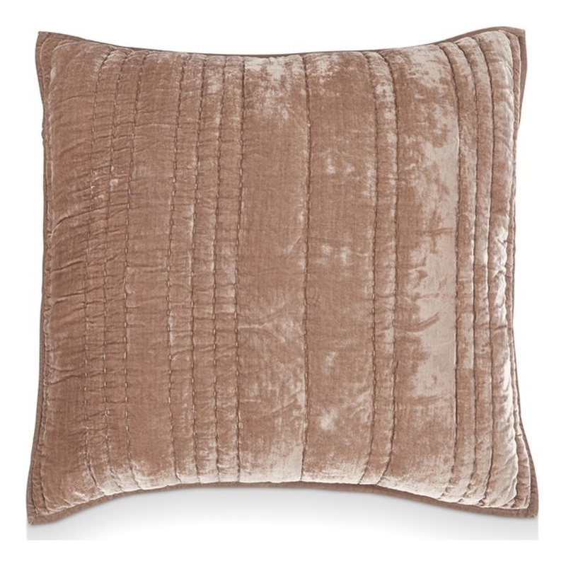 Pemberly Row Modern Transitional Desert Taupe Euro Nylon Sham
