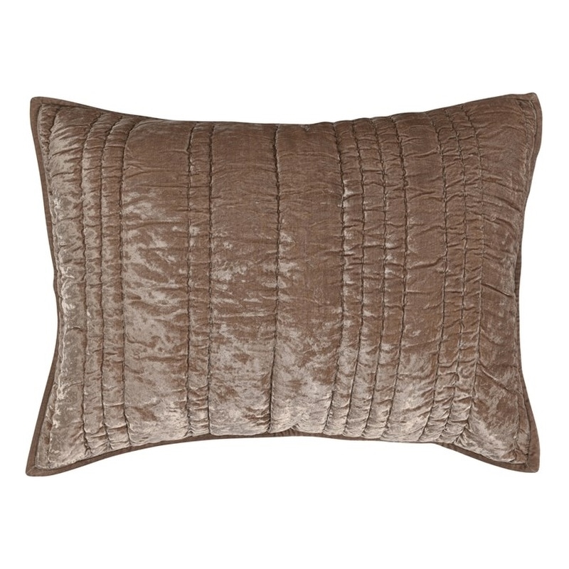 Pemberly Row Modern Transitional Desert Taupe Standard Nylon Sham