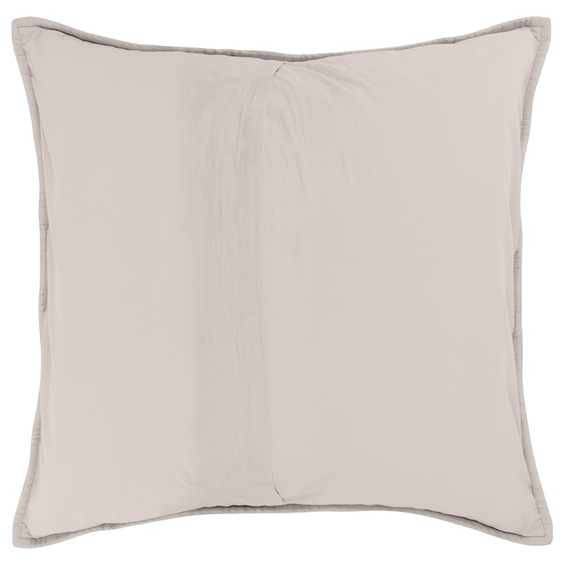 Pemberly Row Modern Transitional Taupe Finish Euro Cotton Sham