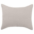 Pemberly Row Modern Transitional Taupe Finish Standard Cotton Sham
